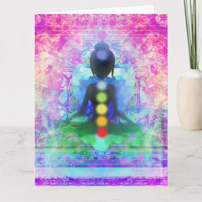 Meditation Yoga Big Greeting Card (Front)