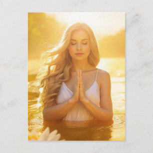 MEDITATION - YOGA -- CARPE DIEM POSTCARD