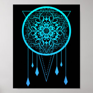 Meditation, Yoga Clothing, Namaste Geometry Chakra Poster