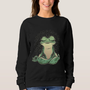 Meditation Yoga Frog Namaste Zen Buddha Yoga 1 Sweatshirt