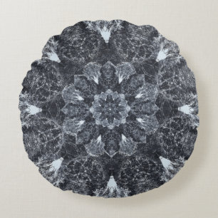 Meditation & Yoga mandala, Wellbeing Art (pillow) Round Cushion