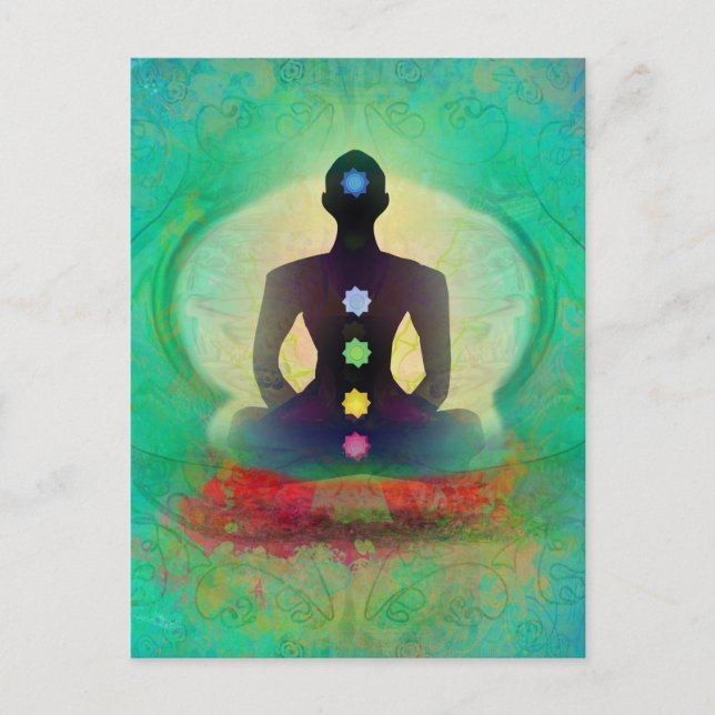 Meditation Yoga Postcard (Front)