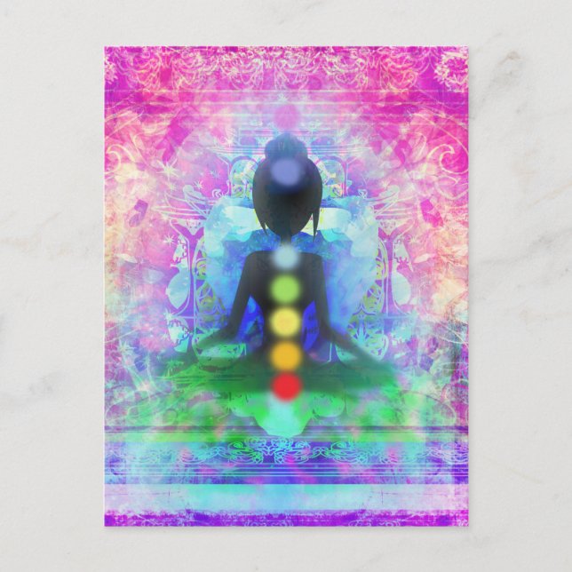 Meditation Yoga Postcard (Front)