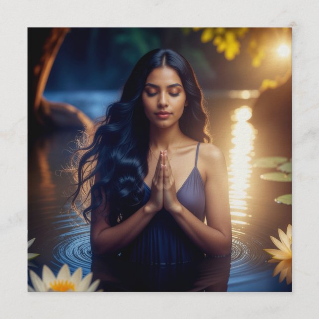 MEDITATION - YOGA - WELLNESS - CARPE DIEM INVITATION (Front)