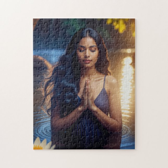 MEDITATION - YOGA - WELLNESS - CARPE DIEM JIGSAW PUZZLE (Vertical)