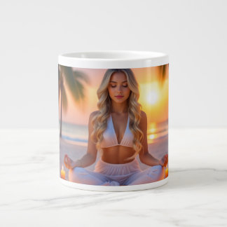 MEDITATION - YOGA - WELLNESS - CARPE DIEM LARGE COFFEE MUG