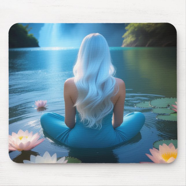 MEDITATION -YOGA - WELLNESS - CARPE DIEM MOUSE MAT (Front)