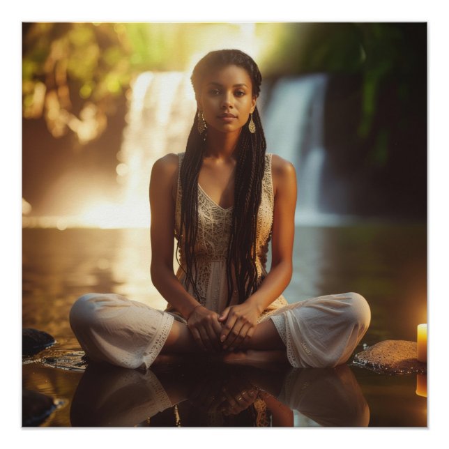 MEDITATION - YOGA - WELLNESS - CARPE DIEM POSTER (Front)