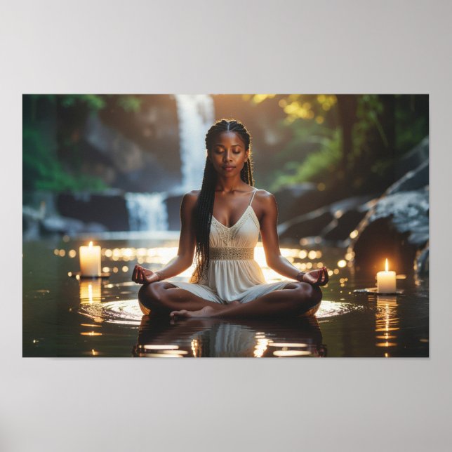 MEDITATION - YOGA - WELLNESS - CARPE DIEM POSTER (Front)