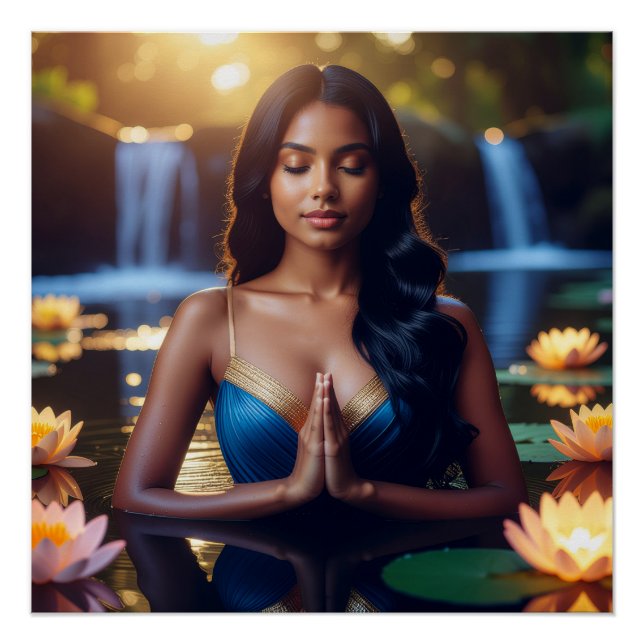 MEDITATION - YOGA - WELLNESS - CARPE DIEM POSTER (Front)