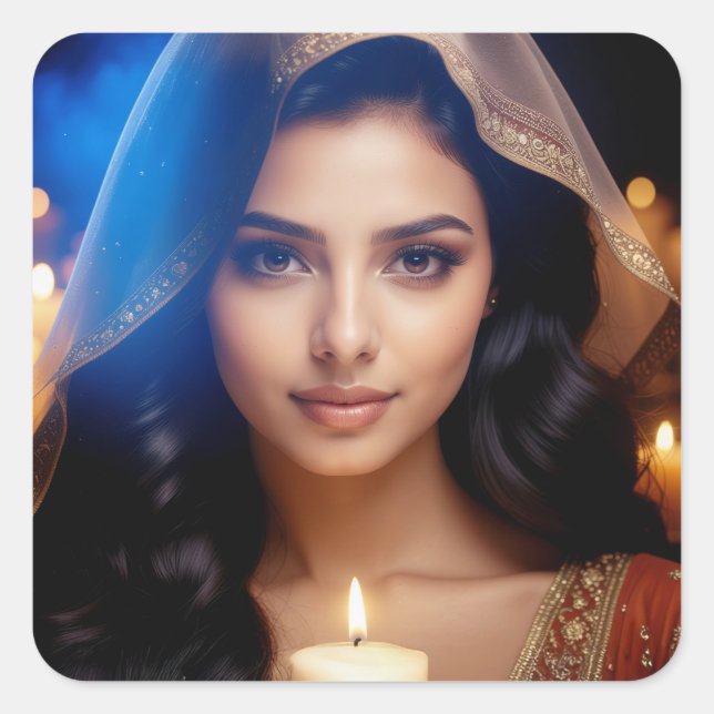 MEDITATION - YOGA - WELLNESS - CARPE DIEM SQUARE STICKER (Front)