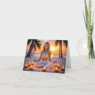 MEDITATION - YOGA - WELLNESS - CARPE DIEM THANK YOU CARD