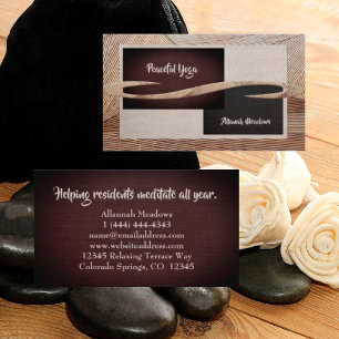 Meditative Business Card for Yogi Professionals