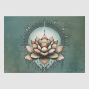 Meditative elegance. Exquisite lotus flower Tissue Paper
