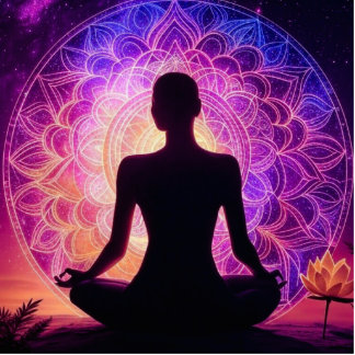 Meditative Mandala Photo Sculpture Decoration