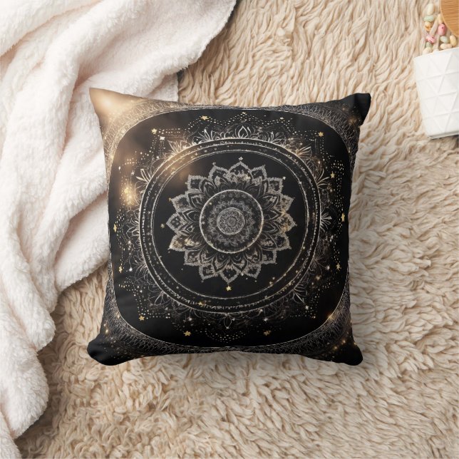 Meditative Mandala Pillow for Inner Peace (Blanket)
