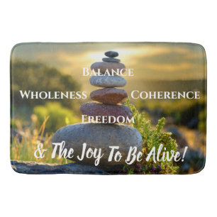 Meditative Uplifting  Bath Mat