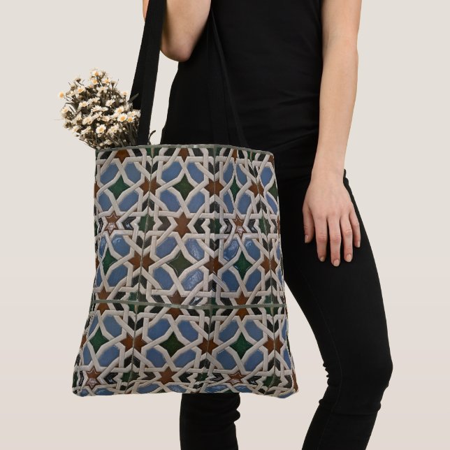 Mediteranean Mosaic  Tote Bag (Close Up)