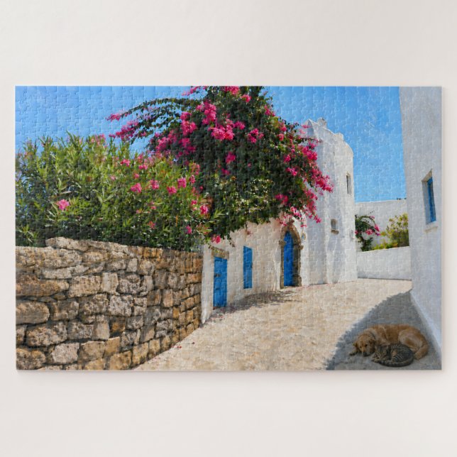 Mediterranean Alley Jigsaw Puzzle (Horizontal)