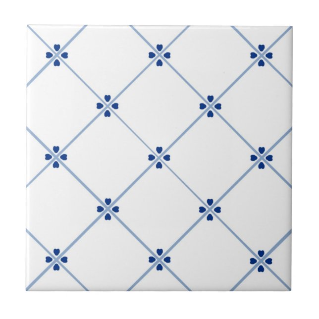 Mediterranean,Amalfi style,simple squares  Tile (Front)