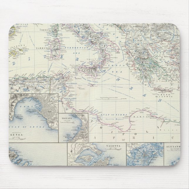 Mediterranean Basin Mouse Mat (Front)