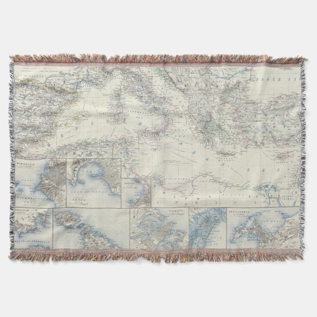 Mediterranean Basin Throw Blanket (Front)