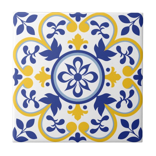 Mediterranean Bloom Tile (Front)