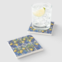 Mediterranean blue and lemons traditional