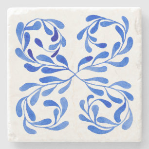 Mediterranean Blue Stone Coaster
