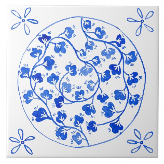 Mediterranean Blue Tile (Front)