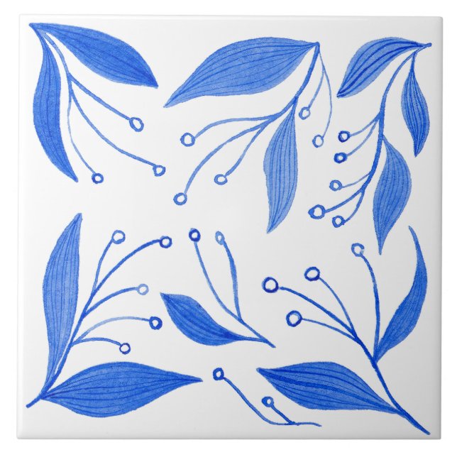 Mediterranean Blue Tile (Front)