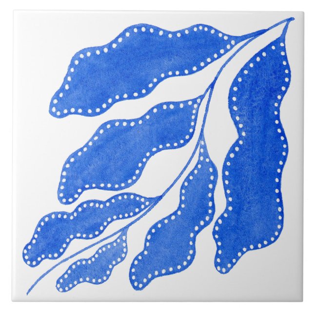 Mediterranean Blue  Tile (Front)