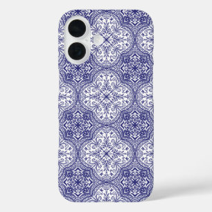 Mediterranean Blue Tile iPhone 16 Case