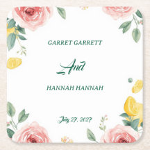 Mediterranean Blush Rose & Lemon Wedding