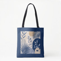 Mediterranean Botanical Tote Bag