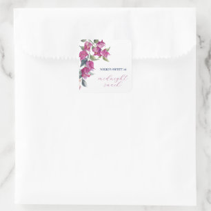 Mediterranean Bougainvillea Birthday Snack Labels