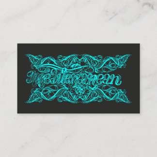 Mediterranean - Calligraphy Calling Card