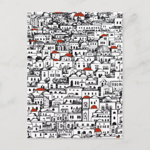 Mediterranean City Postcard