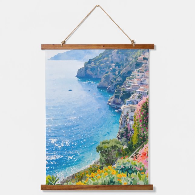 Mediterranean Coast  Hanging Tapestry (Front)