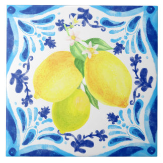 Mediterranean Coastal Style Lemon Tile