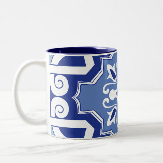 Mediterranean Crest Two-Tone Coffee Mug