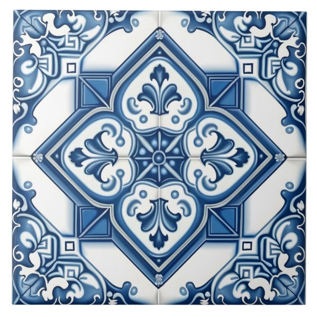 Mediterranean Decorative Pattern Tile (Front)