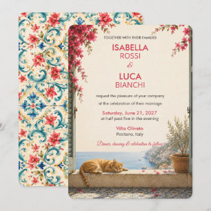 Mediterranean Escape Wedding Invitation   Riviera 