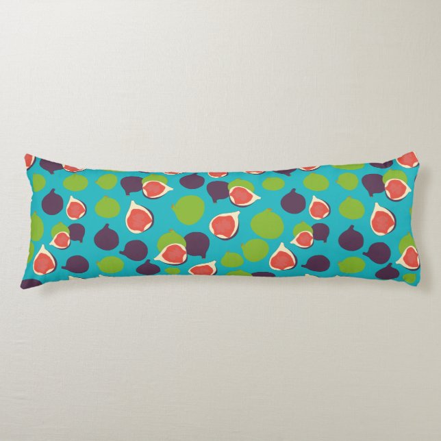 Mediterranean Fig Summer Fruit Pattern    Body Cushion (Front)