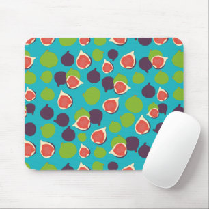 Mediterranean Fig Summer Fruit Pattern Mouse Mat