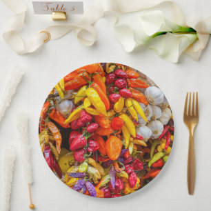 Mediterranean flavours paper plate