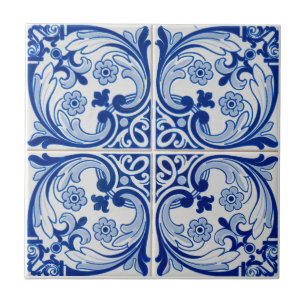 Mediterranean Floral Tile