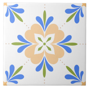 Mediterranean Flower  Tile