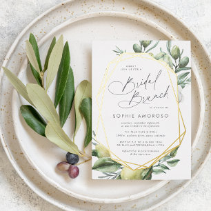 Mediterranean Garden Green Botanical Bridal Brunch