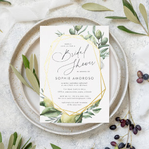 Mediterranean Garden Green Botanical Bridal Shower
